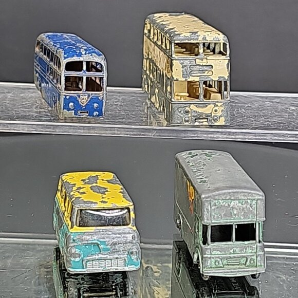Lesney Budgie Diecast Buses And Vans 4pcs Total Vintage Collectibles England - Picture 7 of 13